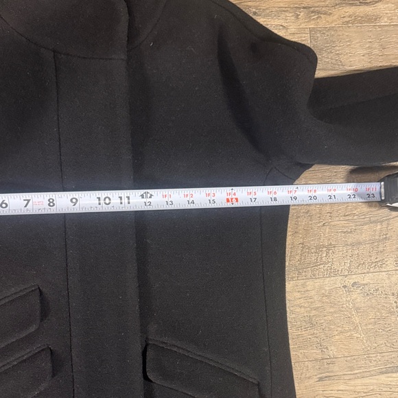 J. Crew “Italian Stadium Cloth Nello Gori” Black Coat - Size 2P - Picture 8 of 10